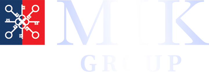 Mik Group White Logo