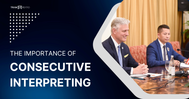 The Importance of Consecutive Interpreting